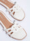 LUNA BLU White Multi-Strap Slides