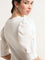 Wardrobe White Cotton Blend Knit Top