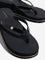 LUNA BLU Black Wedge-Heel Flip-Flop