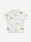 HOP Baby White Dinosaur Patterned Seersucker Shirt