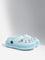 Yellow Light Blue Applique-Detailed Clogs