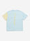 HOP Kids Blue Colour-Blocked Cotton T-Shirt