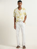 Nuon Yellow Botanical Design Relaxed-Fit Shirt
