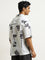 Nuon Off-White Floral Printed Relaxed-Fit Shirt