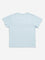 Y&F Kids Light Blue Text Embossed Cotton T-Shirt