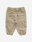 HOP Baby Khaki Mid-Rise Cotton Blend Joggers