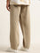 Nuon Beige Relaxed - Fit Mid - Rise Jeans