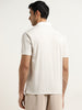 Ascot Light Beige Relaxed-Fit Cotton Blend Polo T-Shirt