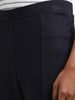 Wardrobe Navy High-Rise Bootcut Trousers