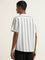 ETA Grey Striped Design Resort-Fit Cotton Shirt