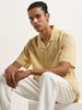 ETA Yellow Schiffli Embroidered Relaxed-Fit Cotton Shirt