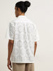 ETA White Relaxed-Fit Cotton Blend Shirt