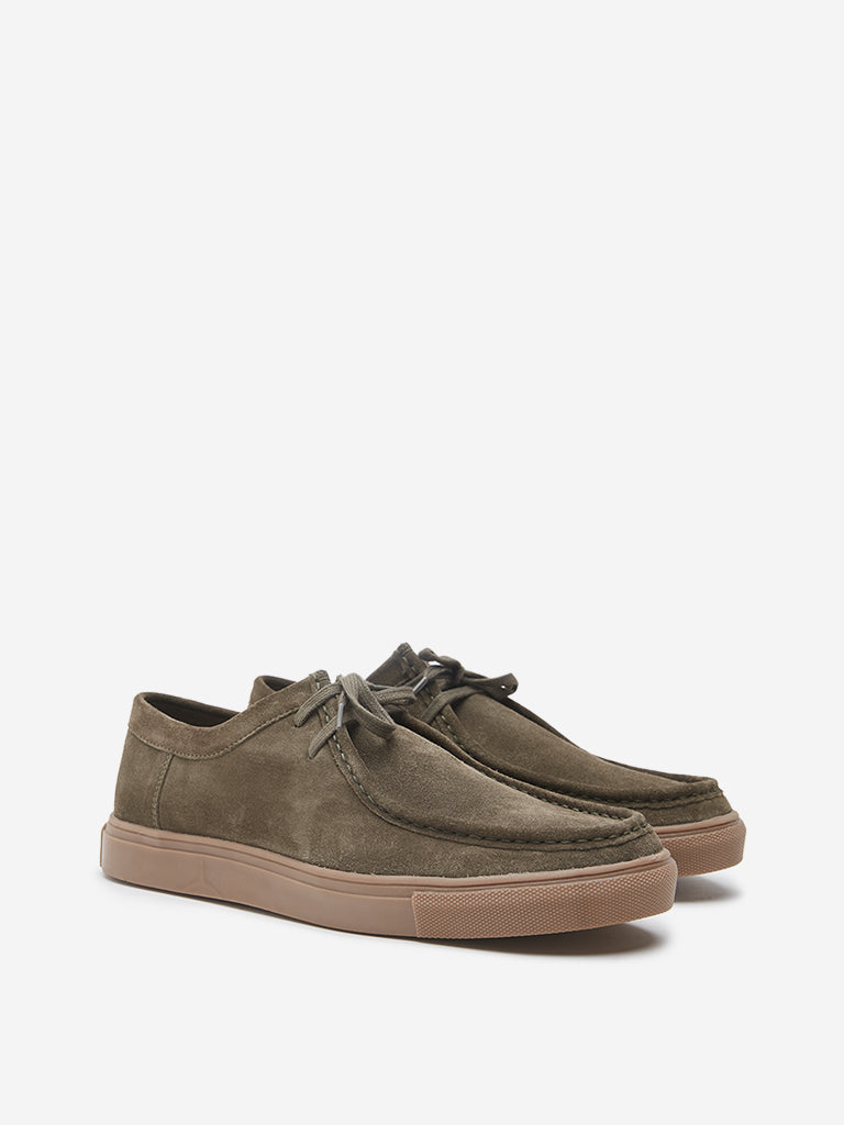 SOLEPLAY Olive Lace-Up Suede Shoes