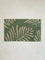 Westside Home Dark Green Leaf Printed Bathmat