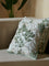 Westside Home Green Floral Embroidered Cushion Cover