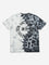 Y&F Kids Black Tie-Dye Printed Cotton T-Shirt