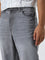 Nuon Light Grey Faded Mid - Rise Relaxed - Fit Jeans