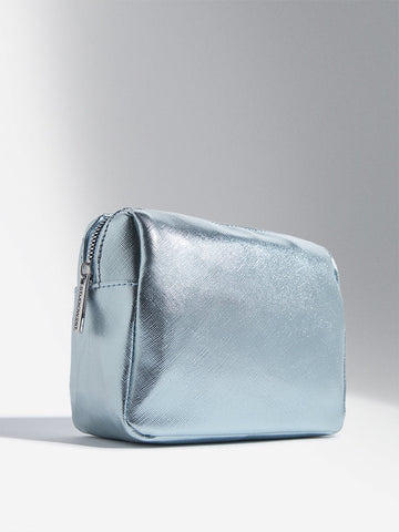 Studiowest Light Blue Metallic Pouch