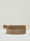 Westside Home Light Brown Text Carved Wooden Roti Box