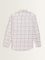 WES Casuals Mauve Checks Pattern Relaxed-Fit Cotton Shirt