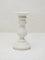 Westside Home White Marble Pillar Candle Stand - Small