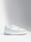 LUNA BLU White Colour-Blocked Lace-Up Sneakers