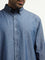 Ascot Dark Blue Relaxed-Fit Cotton Shirt