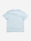 HOP Kids Light Blue Shark Applique Cotton T-Shirt