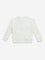 HOP Kids White Embossed Sweatshirt