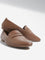 LUNA BLU Tan Solid Profile Loafers