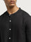 ETA Black Solid Resort-Fit Cotton Shirt