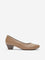 LUNA BLU Beige Solid Pointed Pump Shoes