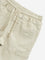 HOP Kids Beige Cargo-Style Mid-Rise Denim Joggers