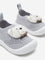 Yellow Grey Bear Applique Slip-On Shoes