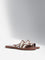 LUNA BLU Tan Multi-Strap Slides