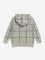 HOP Kids Taupe Checkered Hoodie