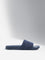 SOLEPLAY Navy Knit-Textured Pool Slides