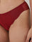 Wunderlove Dark Red Lace Detailed Brazilian Brief