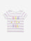 HOP Kids Lilac Stripe Printed Cotton T-Shirt