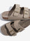 SOLEPLAY Taupe Dual-Strap Slip-On Sandals