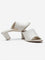 LUNA BLU Ivory Block-Heel Sandals