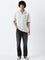 Nuon Off-White Striped Relaxed-Fit Knit Shirt