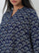 Diza Indigo Printed A-Line Kurti