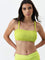 Wunderlove Swimwear Lime Smocked Padded Bra