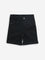 HOP Kids Black Mid-Rise Denim Shorts