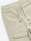 HOP Kids Beige Cargo-Style Relaxed - Fit Mid - Rise Jeans