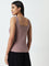 Wunderlove Mauve Ribbed Cotton Blend Camisole