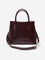 Westside Accessories Maroon Textured Shoulder Bag