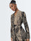 Wardrobe Multicolour Animal Print A-Line Dress with Belt