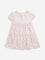 HOP Kids Pink Lace Embroidered Tiered Dress